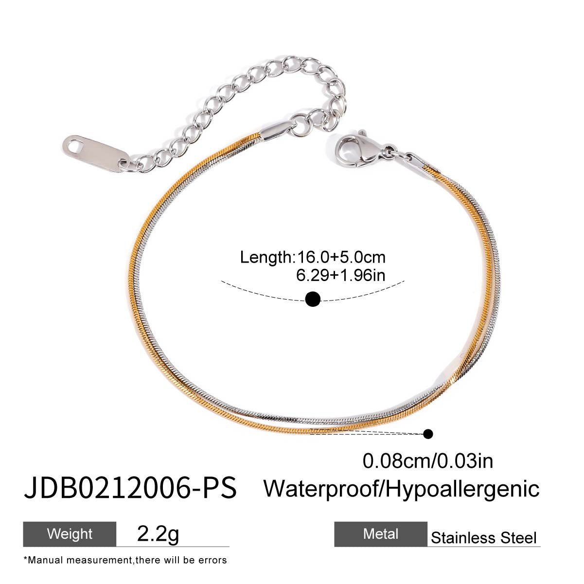 Damen Edelstahlarmband mit hypoallergener und wasserdichter Verarbeitung Shop Nory