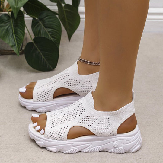 Damen Sportliche Sneakers mit atmungsaktivem Mesh-Obermaterial