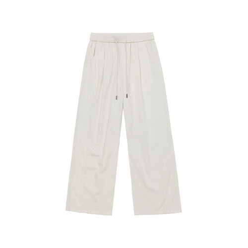 Damen Weite Culotte-Hose aus Baumwollmix mit elastischem Bund und Tunnelzug Shop Nory