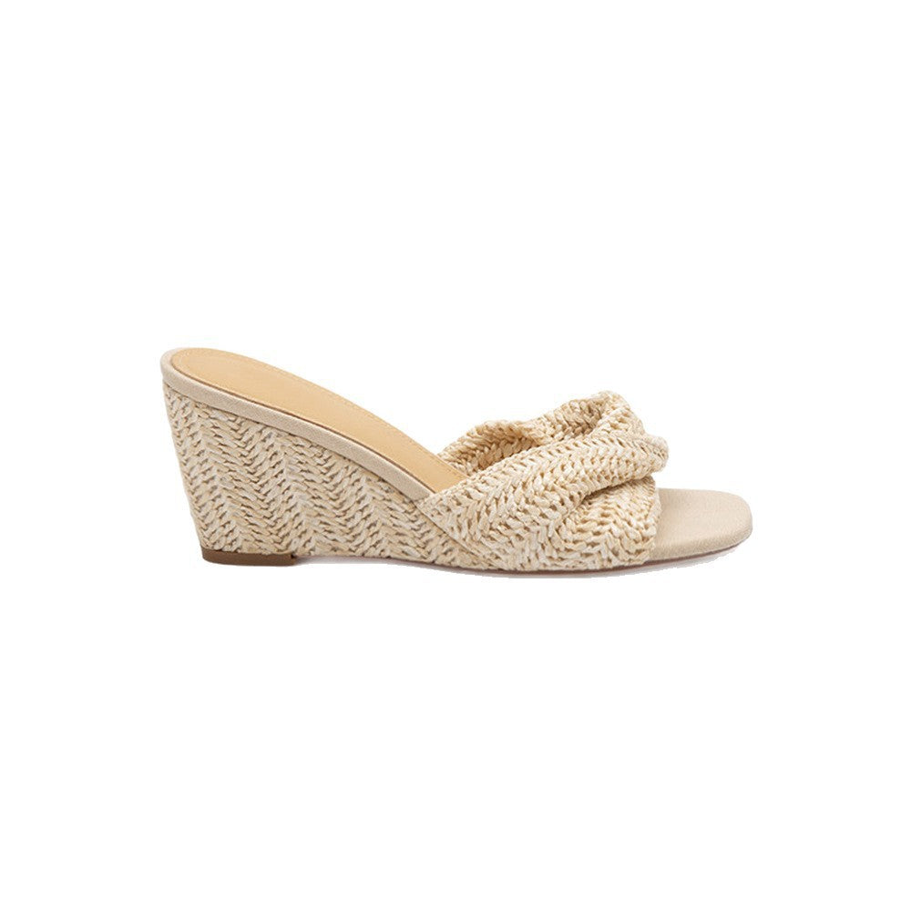 Damen Wedgesandalen mit kunstvoll geflochtenem Riemendesign und komfortablem Fußbett