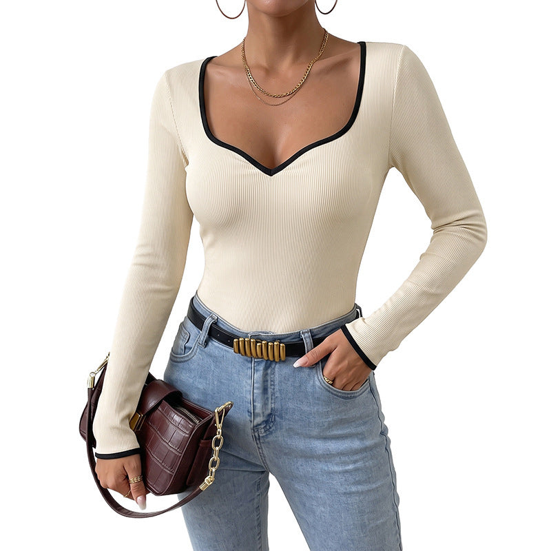 Damen Moderner Body mit V-Ausschnitt Shop Nory