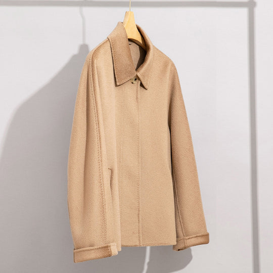 Damen Teddyjacke mit Hemdkragen und verdeckter Knopfleiste Shop Nory