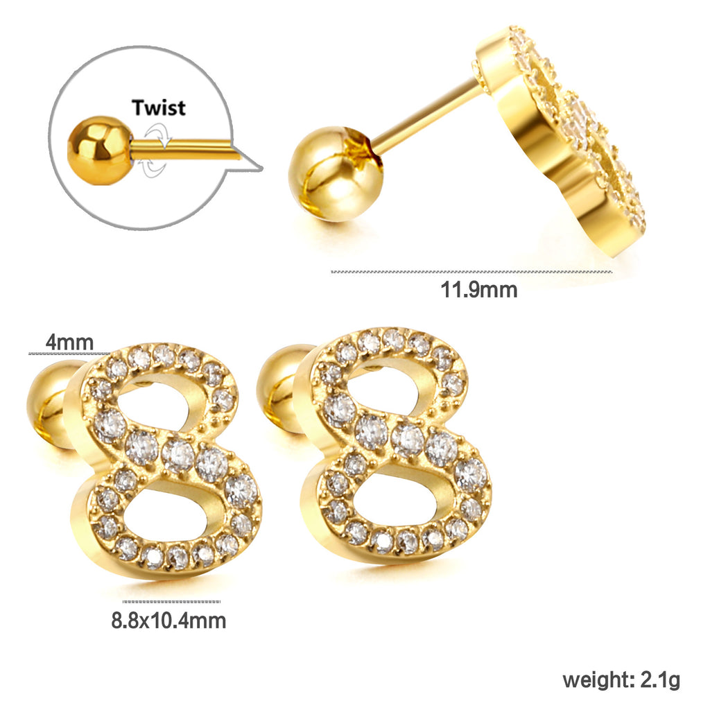 Damen Ohrstecker mit funkelndem Kristall und elegantem Design Shop Nory