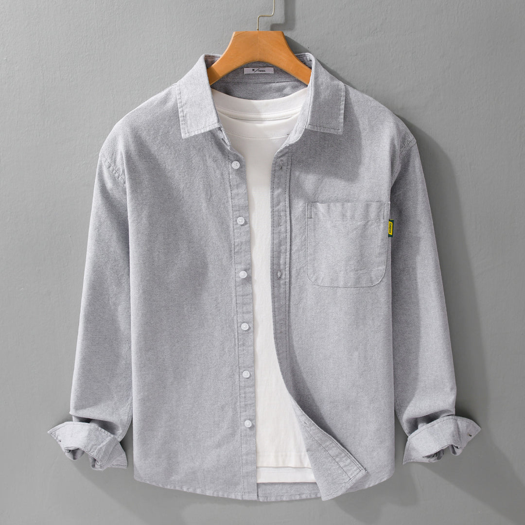 Damen Leichtes Baumwoll-Overshirt mit Kentkragen, aufgesetzter Brusttasche und Relaxed-Fit Shop Nory