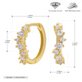 Damen Creolen mit funkelnden Zirkonen und hochwertigem 925 Sterling Silber Shop Nory