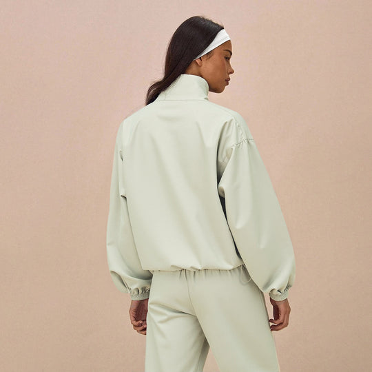 Damen Oversize-Trainingsset mit Stehkragen Ballonärmeln und weiten Kordelhosen Shop Nory