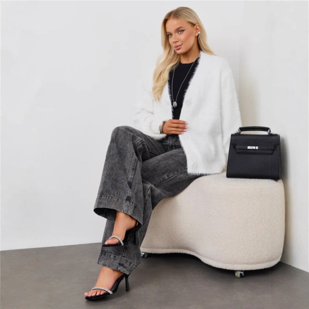 Damen Kuschelige Cardigan Shop Nory