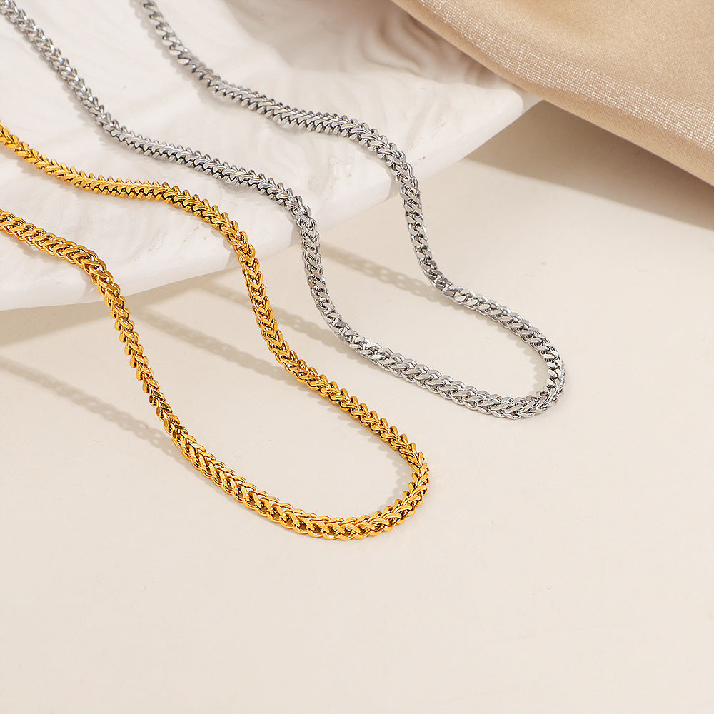 Damen klassische Curb Kette Halskette Shop Nory