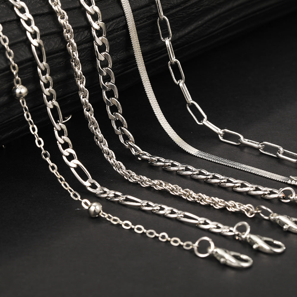 Damen Fußkettchen-Set mit eleganten, filigranen Ketten und stilvollen Akzenten Shop Nory