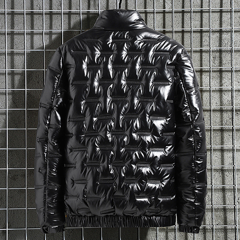 Herren Metallic-gesteppte Thermoisolierte Steppjacke mit hohem Stehkragen Shop Nory