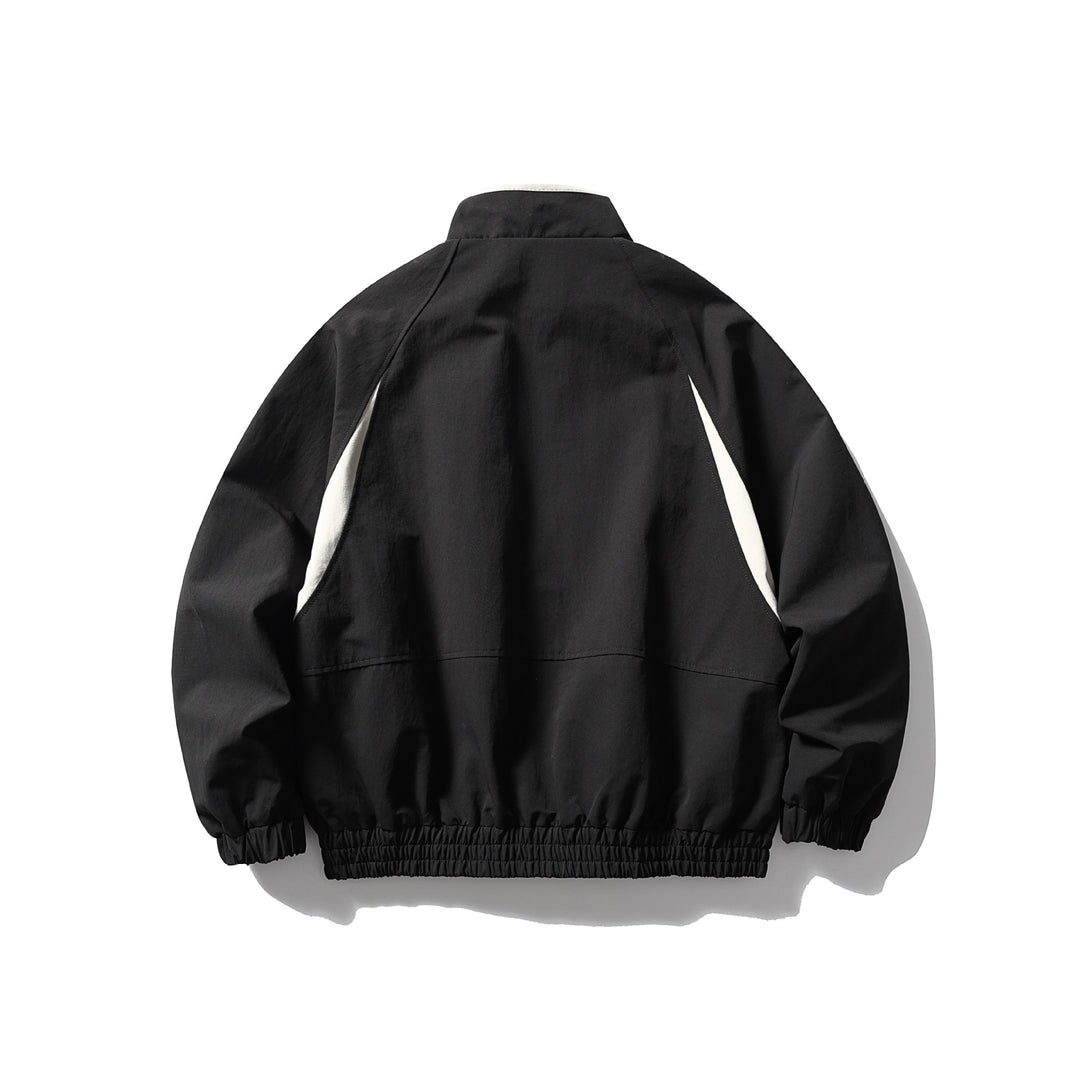 Herren Oversize Bomberjacke mit Stehkragen, Raglanärmeln und elastischem Saum Shop Nory