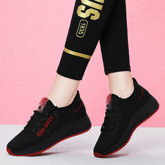 Damen Atmungsaktive und flexible Laufschuhe mit dämpfender Sohle