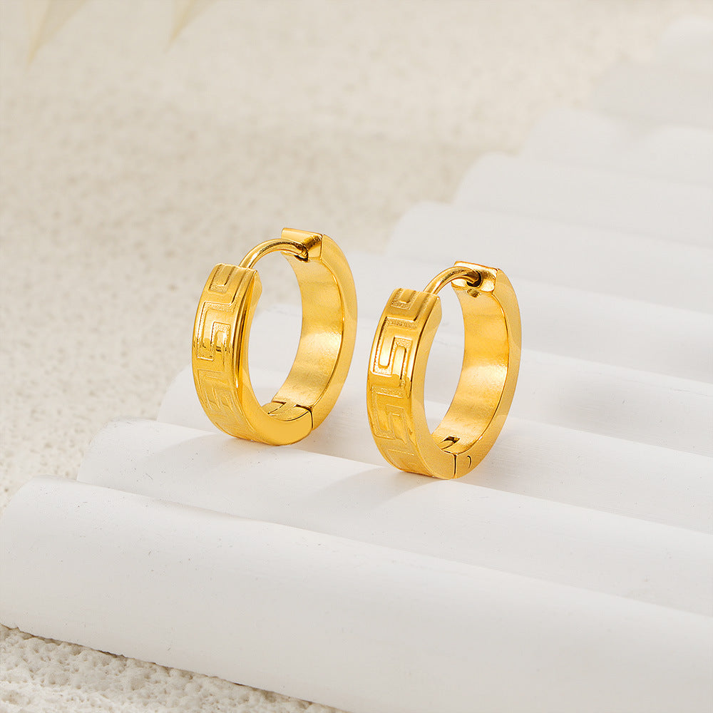Damen Goldfarbene Creolen Shop Nory