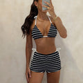 Damen Triangel-Bikini mit sportlichem Short-Design