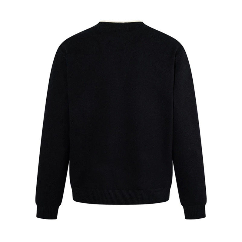 Herren Feinstrick-Pullover mit V‑Schlitzkragen und Rippabschluss Shop Nory