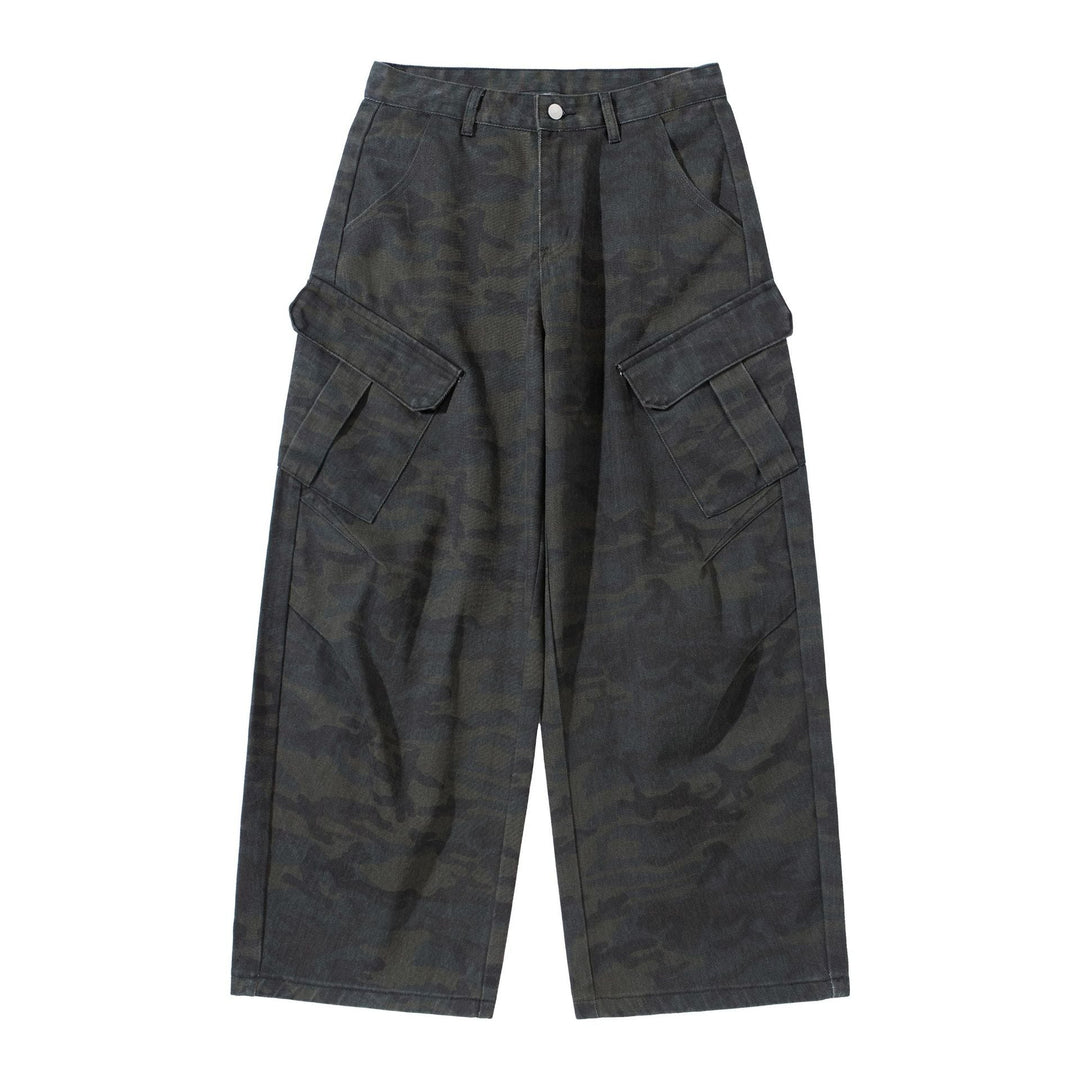 Damen Hochgeschnittene Cropped-Cargo-Hose im Utility‑Stil mit großen Klappentaschen Shop Nory