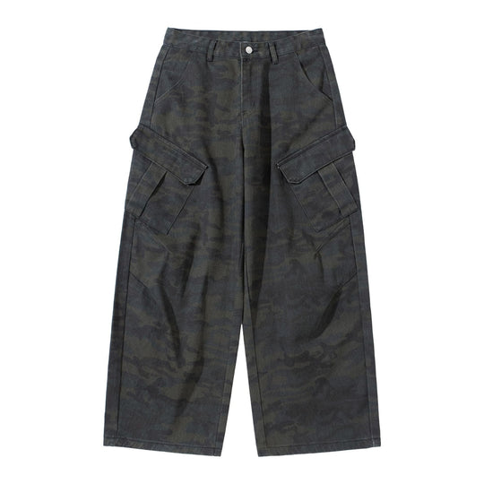 Damen Hochgeschnittene Cropped-Cargo-Hose im Utility‑Stil mit großen Klappentaschen Shop Nory