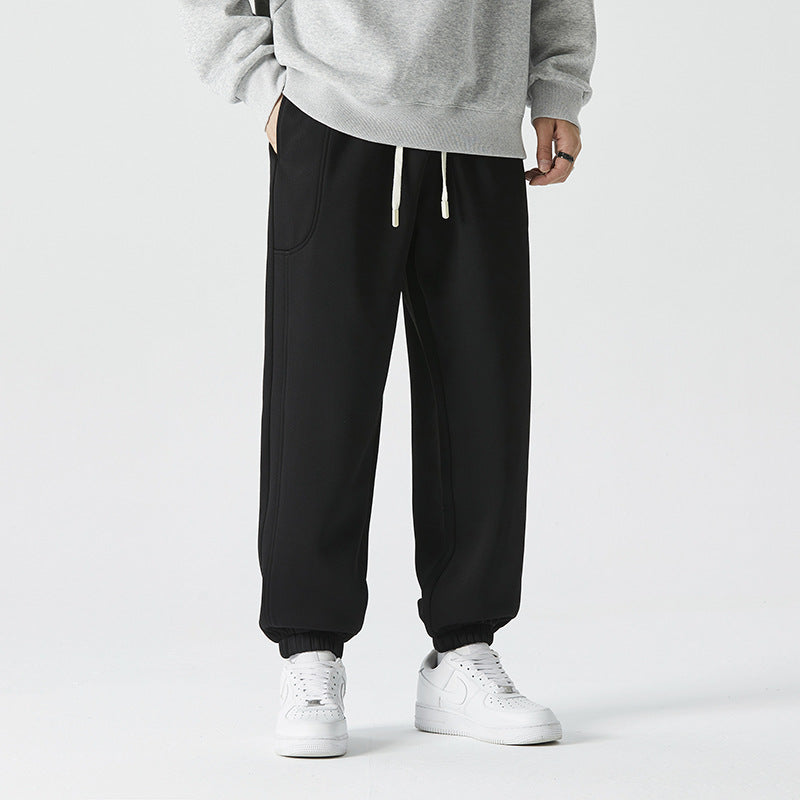 Herren Bequeme athletische Jogginghose mit Tunnelzug und elastischen Knöchelbündchen Shop Nory