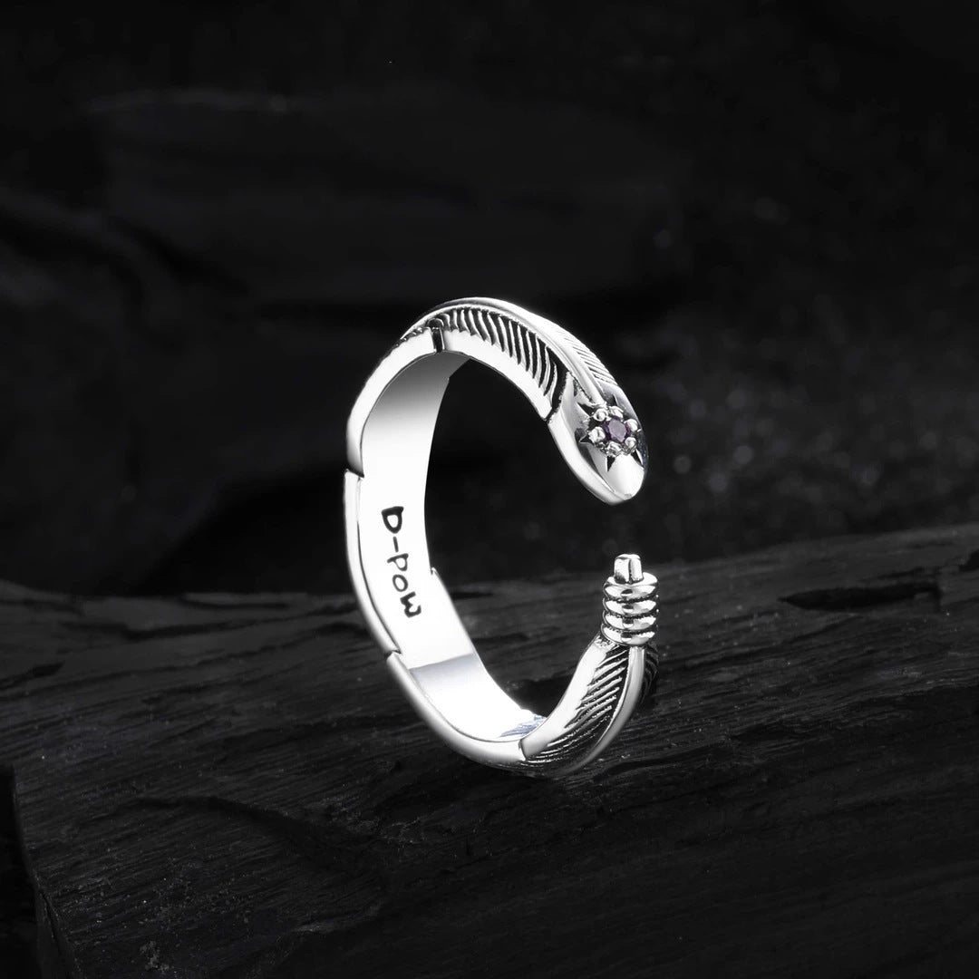Damen Offener Ring mit kunstvollem Design und funkelnden Details Shop Nory