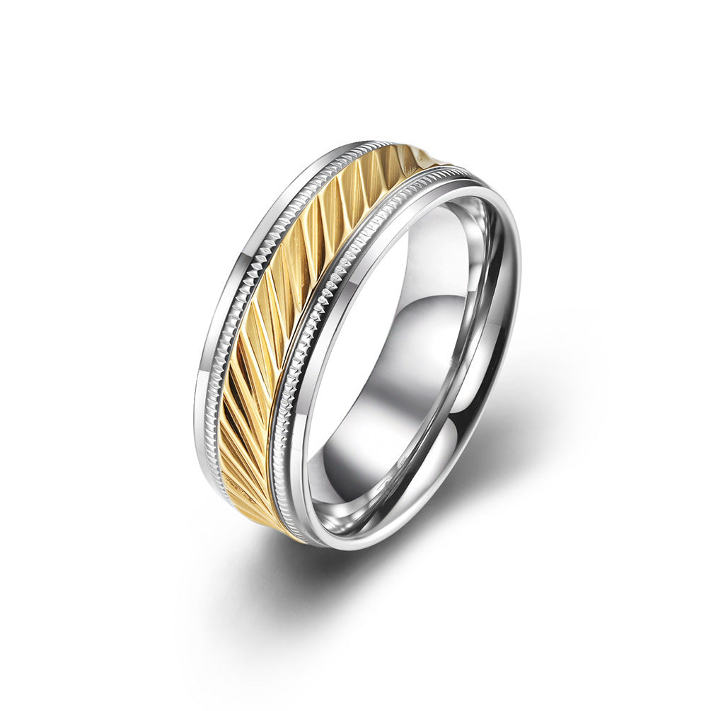 Herren Ehering mit elegantem Fächerdesign Shop Nory