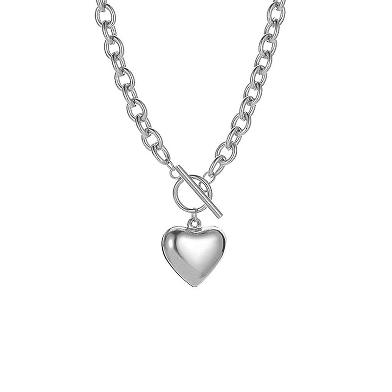 Damen Halskette mit mondförmigem Anhänger und toggle Verschluss Shop Nory