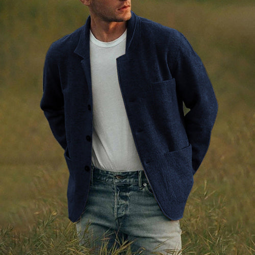 Herren lässige Strickjacke