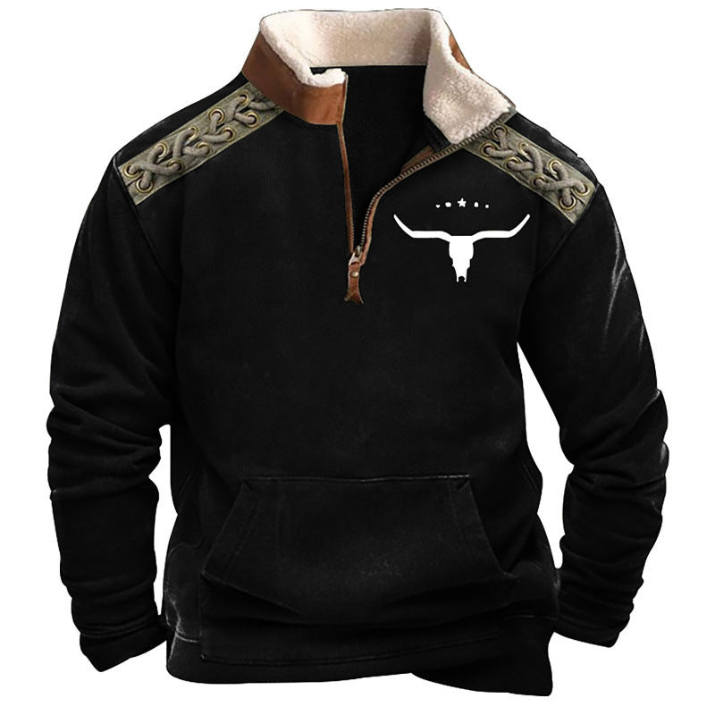 Herren Modischer Hoodie mit Kapuze und maritimem Druck Shop Nory