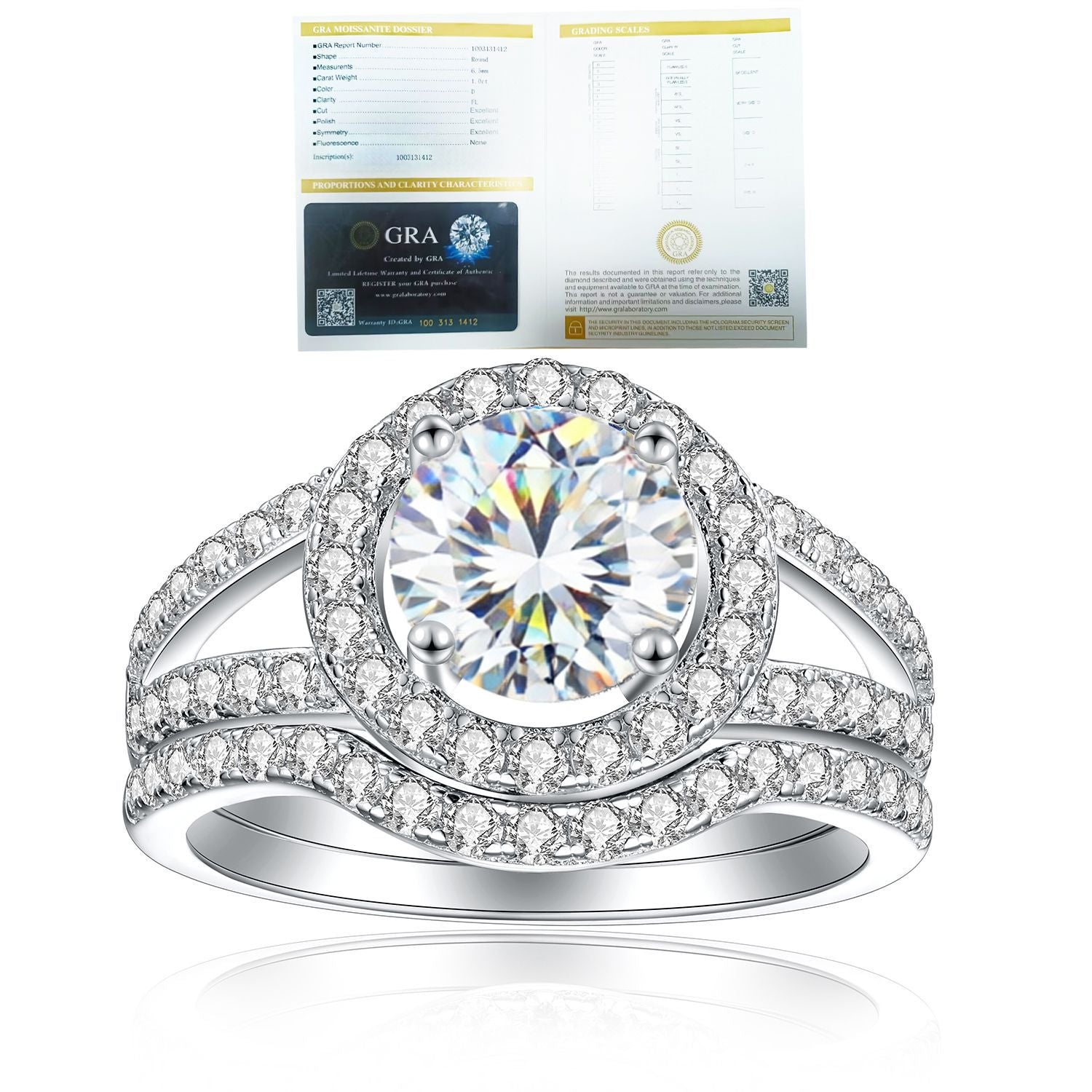 Damen Ring mit geschwungenem Design und funkelndem Zirkonia-Besatz Shop Nory