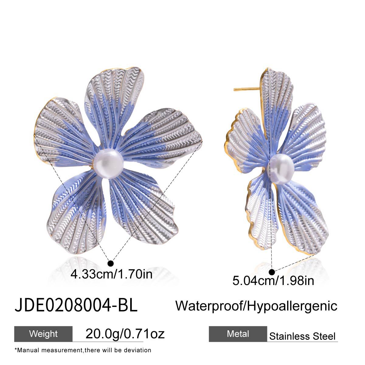 Damen Blüten Ohrhänger aus hypoallergenem Edelstahl mit hochwertiger Verarbeitung Shop Nory