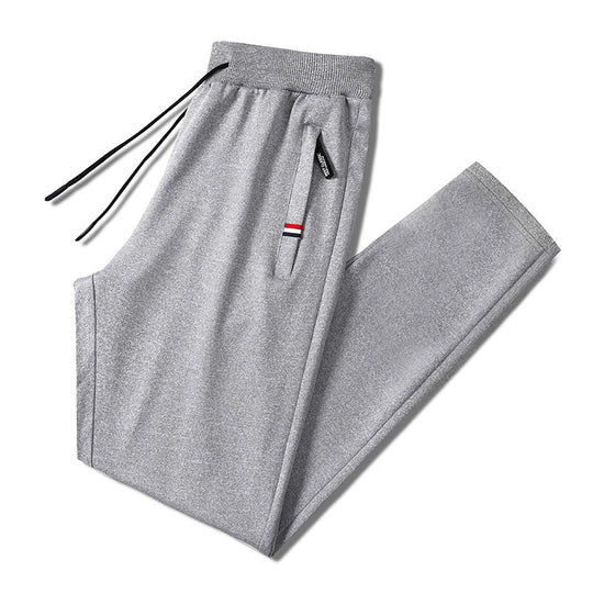 Herren Slim-Fit Jogginghose mit elastischem Rippbund, Kordelzug und Reißverschlusstaschen Shop Nory