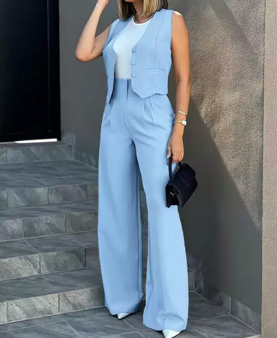 Damen Elegantes und modernes Zweiteiler Ensemble