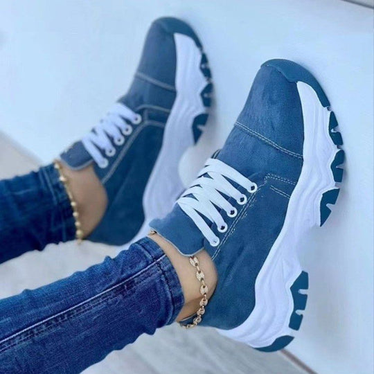 Damen Sneakers mit dämpfender Sohle und sportlichem Design Shopnory