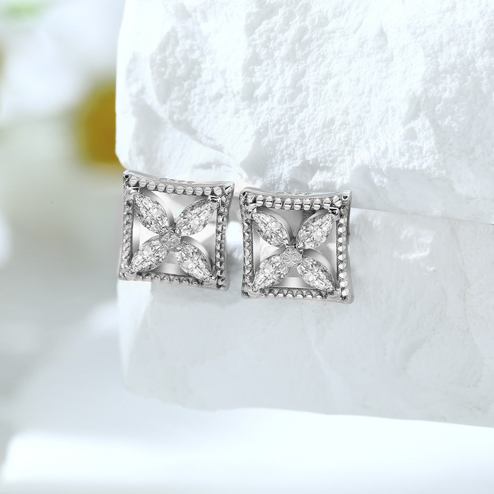 Damen Ohrringe mit funkelndem Diamantdesign Shop Nory