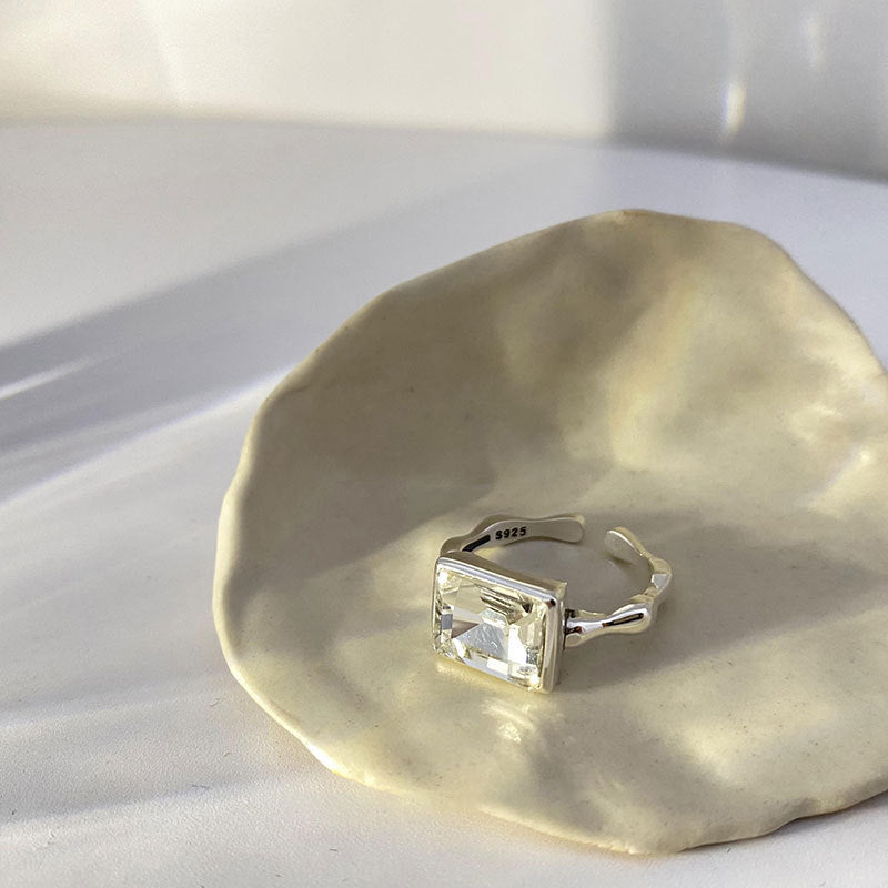 Damen Offener Ring mit modernem geschwungenem Design Shop Nory