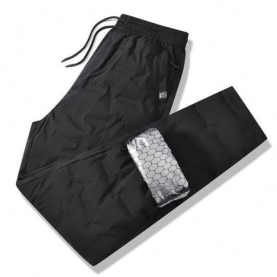 Herren Gepolsterte Thermohose mit Steppung, elastischem Bund und Reißverschlusstaschen Shop Nory