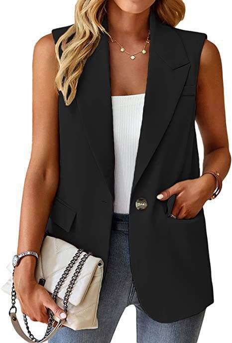 Damen Stylischer Blazer-Weste