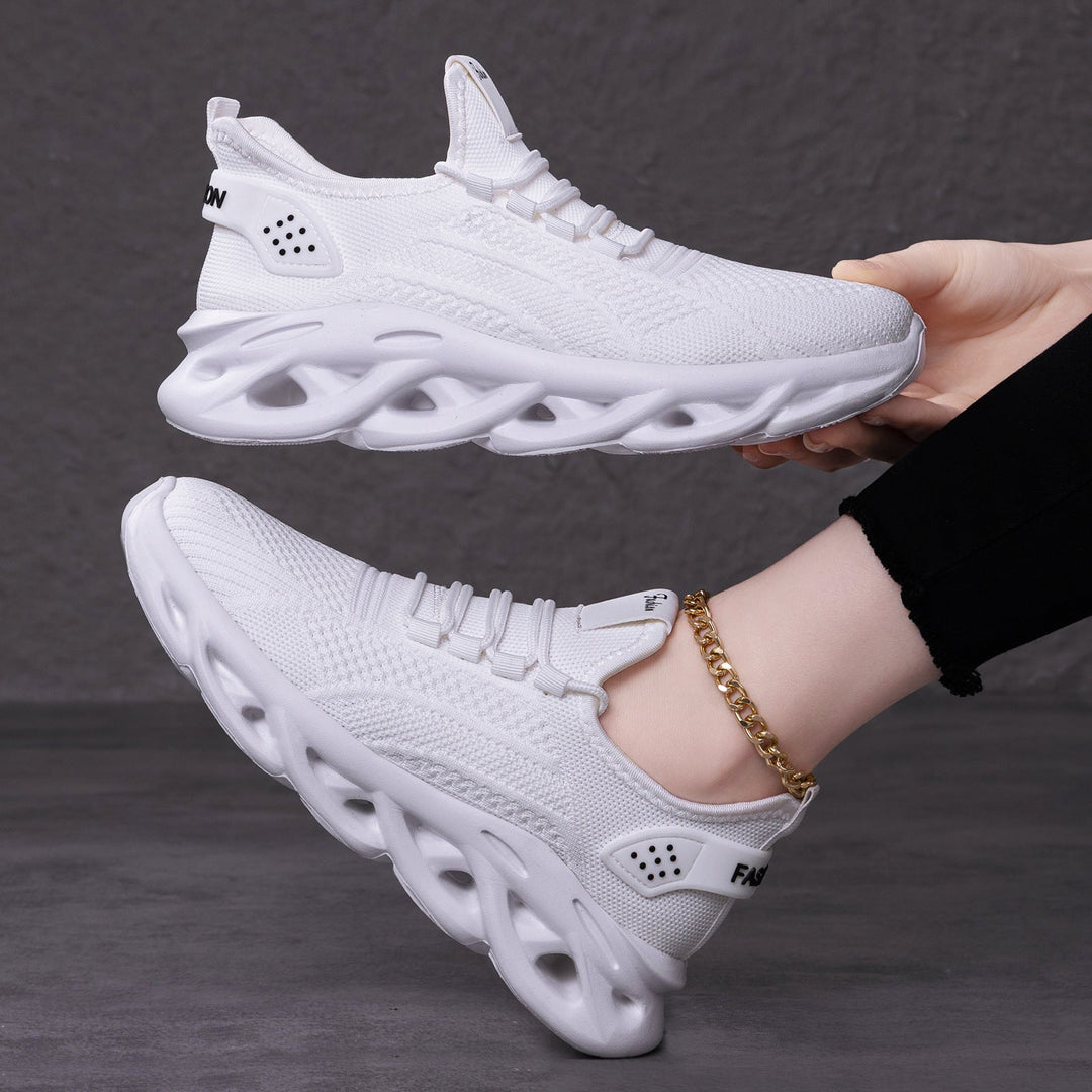 Damen Hochleistungs-Laufschuhe mit atmungsaktivem Obermaterial und dämpfenden Sohlentechnologien
