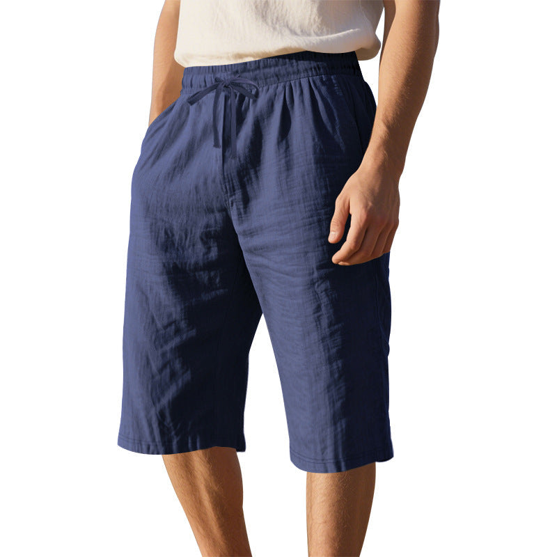 Herren leichte Freizeithose mit elastischem Bund und praktischen Taschen