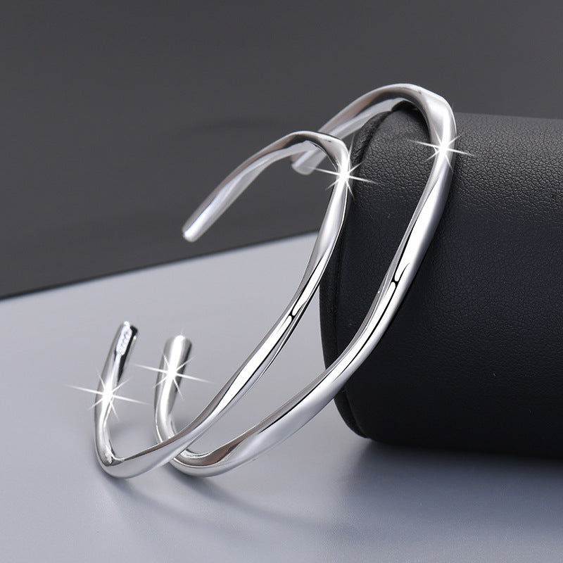 Damen Offene Armreife mit geschwungenem Design Shop Nory