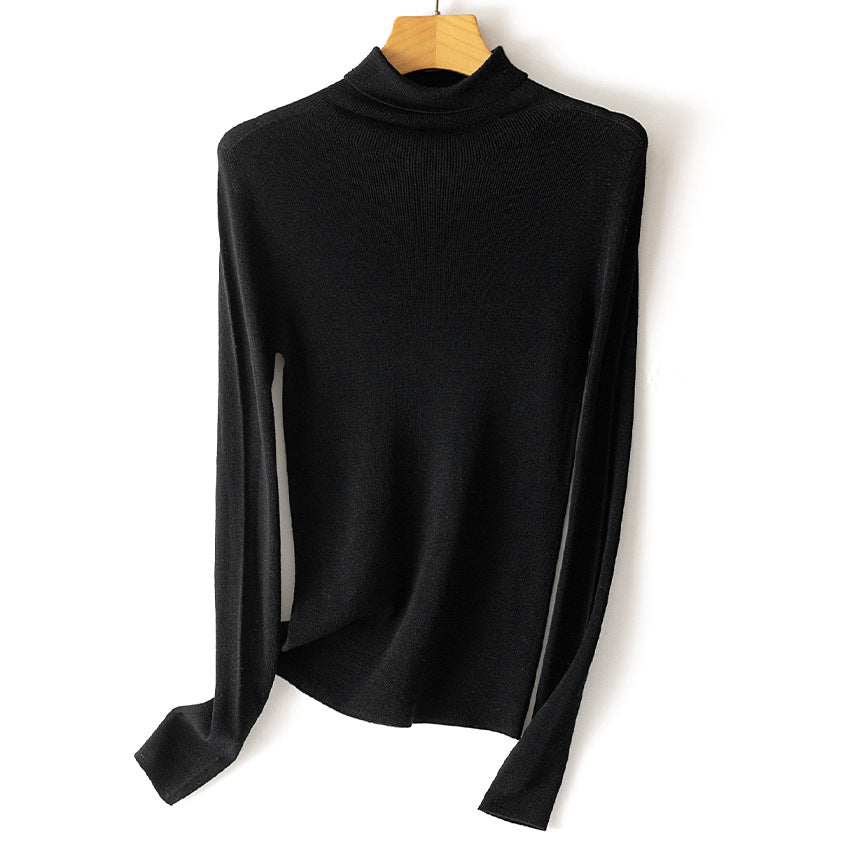 Damen Leichter Feinstrick-Rollkragenpullover mit fließender Passform Shop Nory