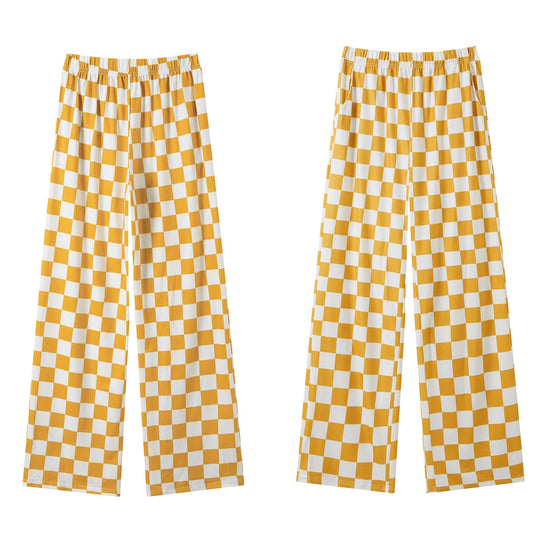 Damen Karierte Palazzohose