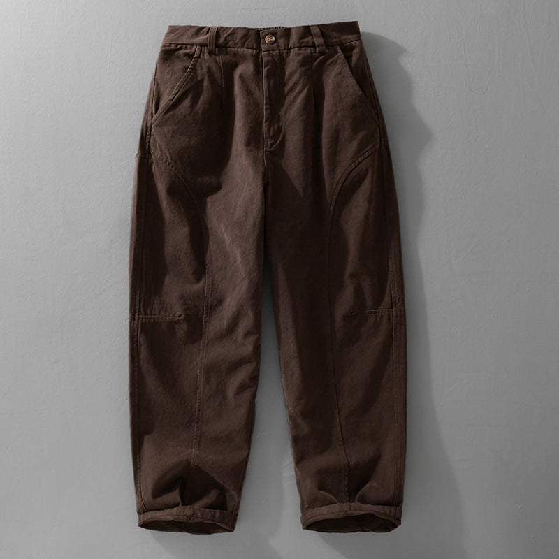 Herren Lockere Cargohose im Utility‑Stil mit verstärkten Kniepaneelen und konischem Bein Shop Nory