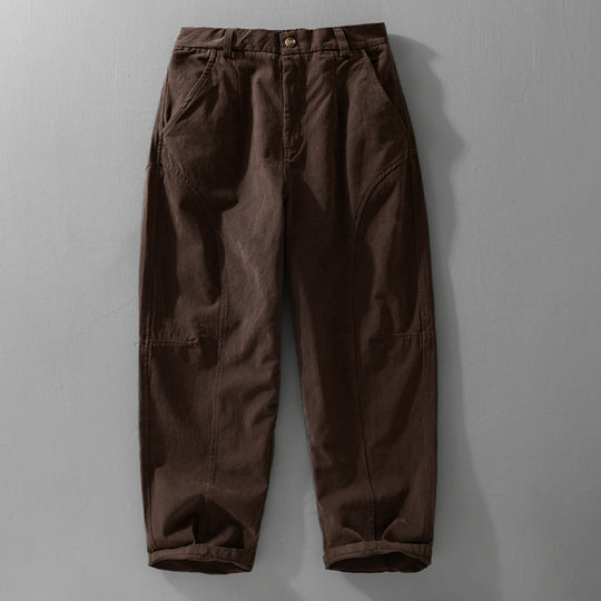 Herren Lockere Cargohose im Utility‑Stil mit verstärkten Kniepaneelen und konischem Bein Shop Nory