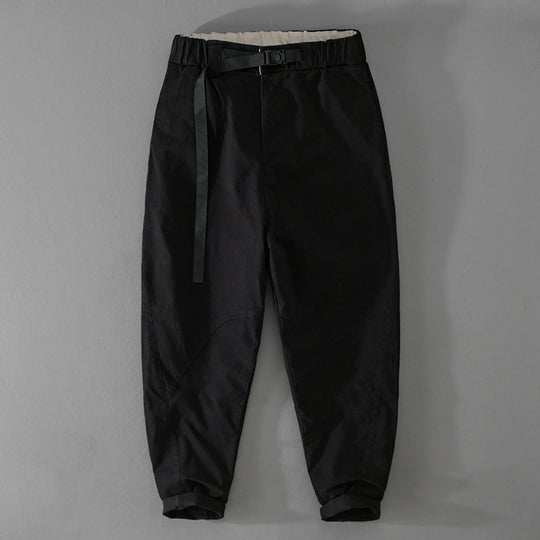 Herren Lässige Tapered‑Cargohose mit elastischem Bund und integriertem Webbing‑Gürtel Shop Nory