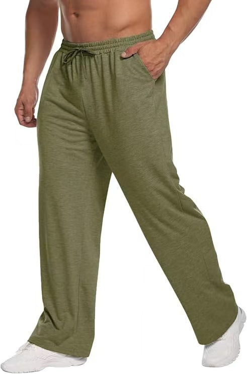Herren nan locker fallende Loungehose aus softem Jersey mit Kordelzug, elastischem Bund und geradem Bein Shop Nory