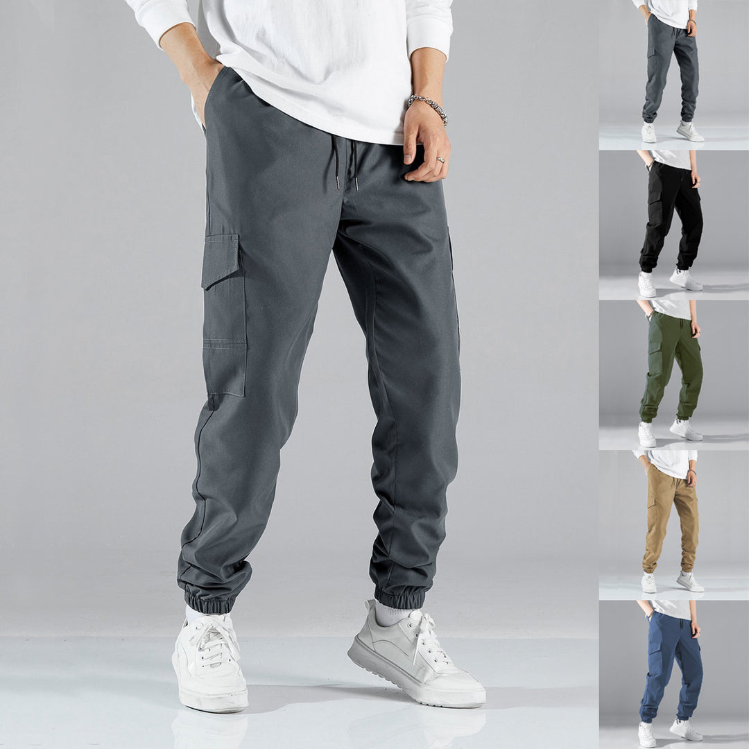 Herren nan Cargo-Jogginghose mit elastischem Tunnelzugbund und aufgesetzten Klappentaschen Shop Nory