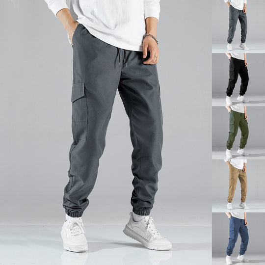 Herren nan Cargo-Jogginghose mit elastischem Tunnelzugbund und aufgesetzten Klappentaschen Shop Nory