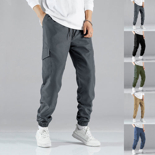 Herren nan Cargo-Jogginghose mit elastischem Tunnelzugbund und aufgesetzten Klappentaschen Shop Nory