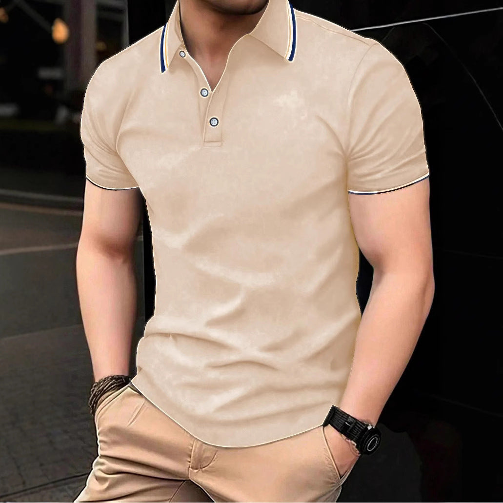 Herren Poloshirt mit modernem Kragen und sportlichem Schnitt