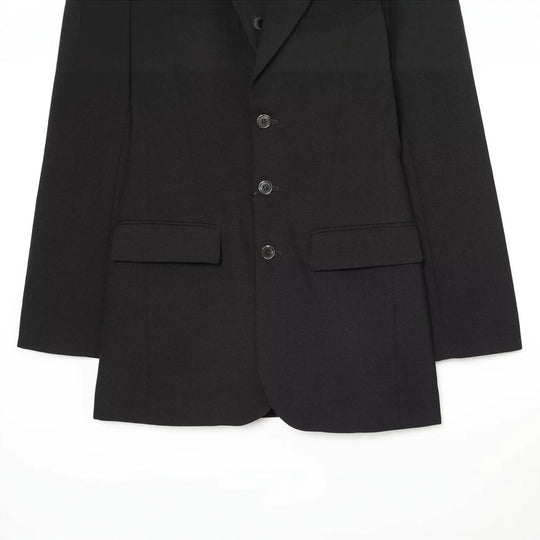 Damen Einreihiger Kurzblazer mit Notch-Revers, strukturierter Passform und Pattentaschen Shop Nory
